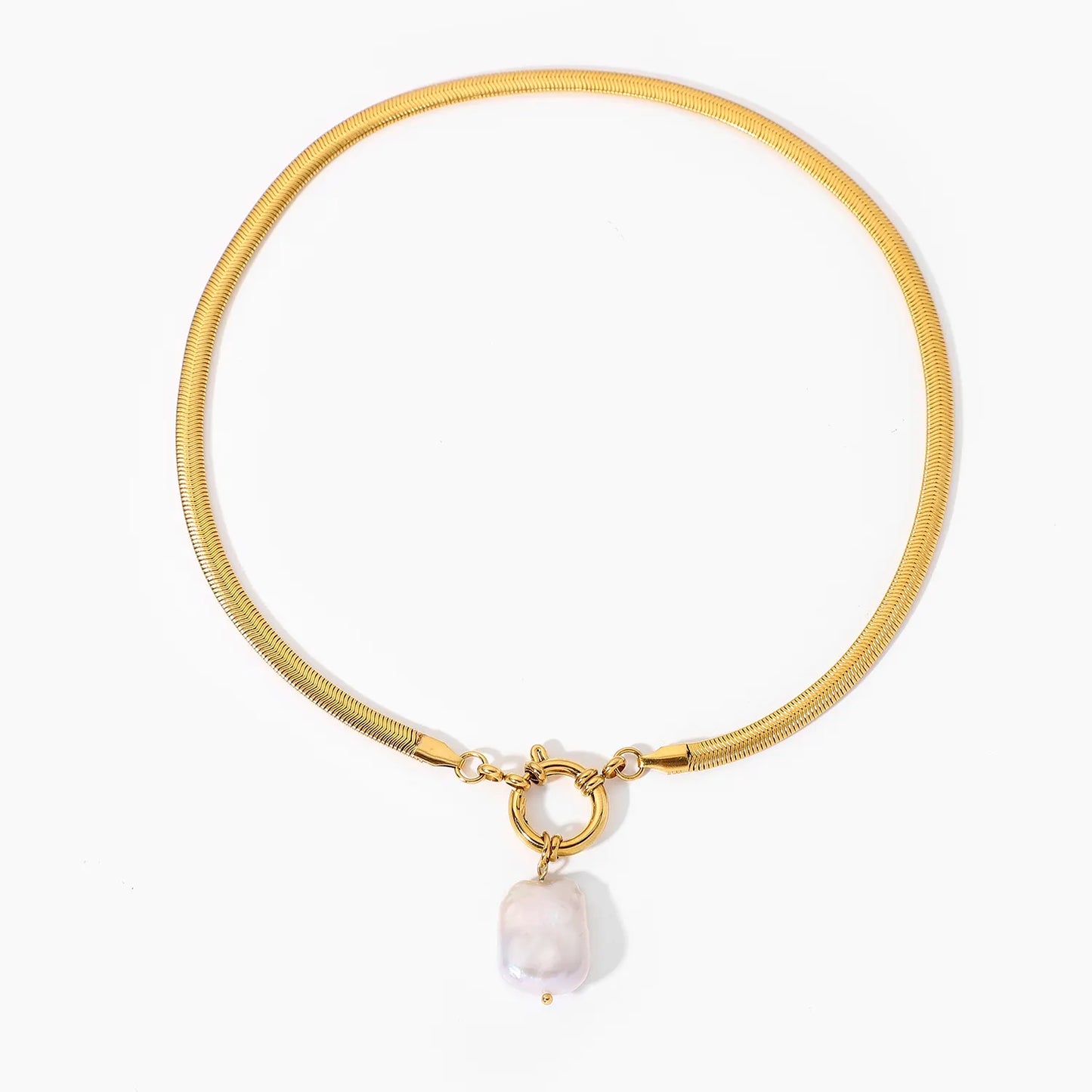 MIA PEARL DROP PENDANT NECKLACE