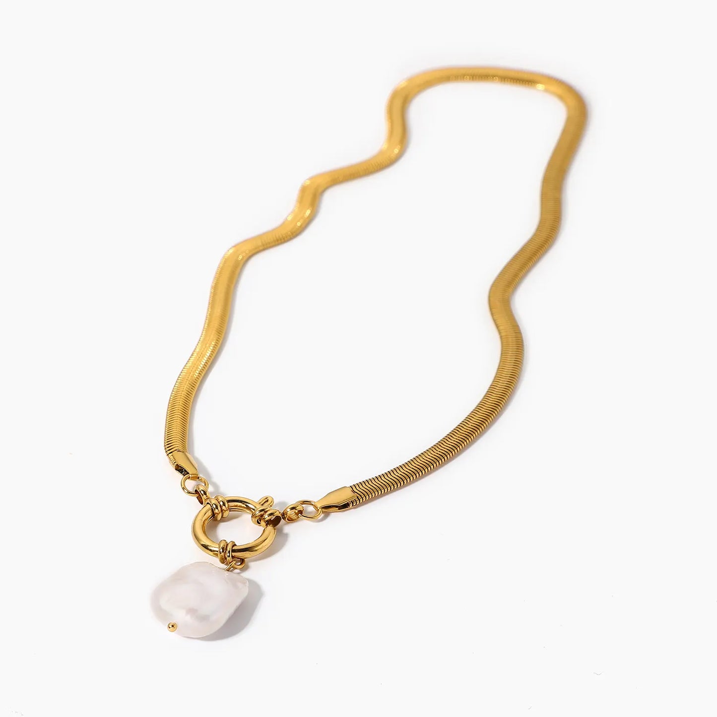 MIA PEARL DROP PENDANT NECKLACE